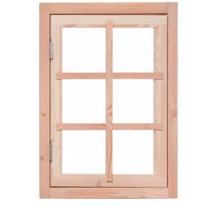 Douglas 6-ruits uitzetraam, 89,8 x 70,3 cm, onbehandeld.