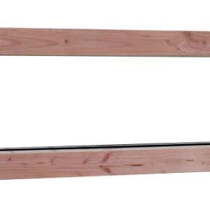 Douglas vast raam (zijlicht) Prestige met dubbelglas, 138,4 x 48,4 cm, onbehandeld.